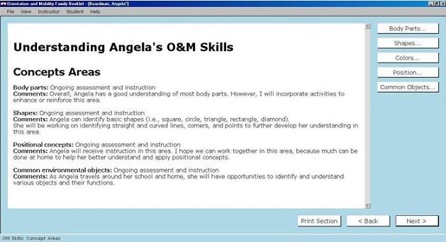 O&M Skills Concept Areas