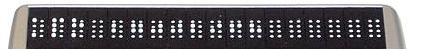 Refreshabraille 18 eight-dot braille cells
