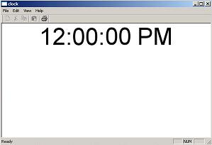 Clock large font display screen shot